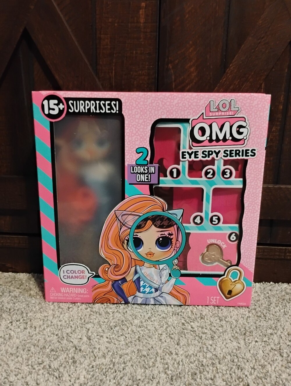 L.O.L. Surprise! O.M.G. Eye Spy Series Doll Box Jessica Spy 15+ Surprises NIB